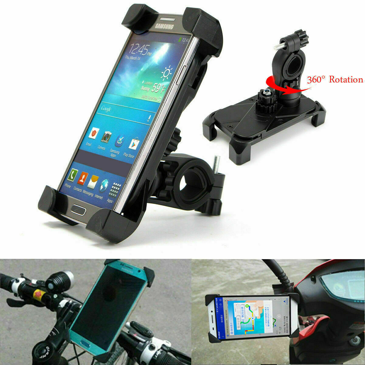 iTEQ Motorcycle Bicycle Bike MTB Handlebar Mount Holder Stand For Mobile Phone GPS iTEQ Motorcycle Bicycle Bike MTB Handlebar Mount Holder Stand For Mobile Phone GPS